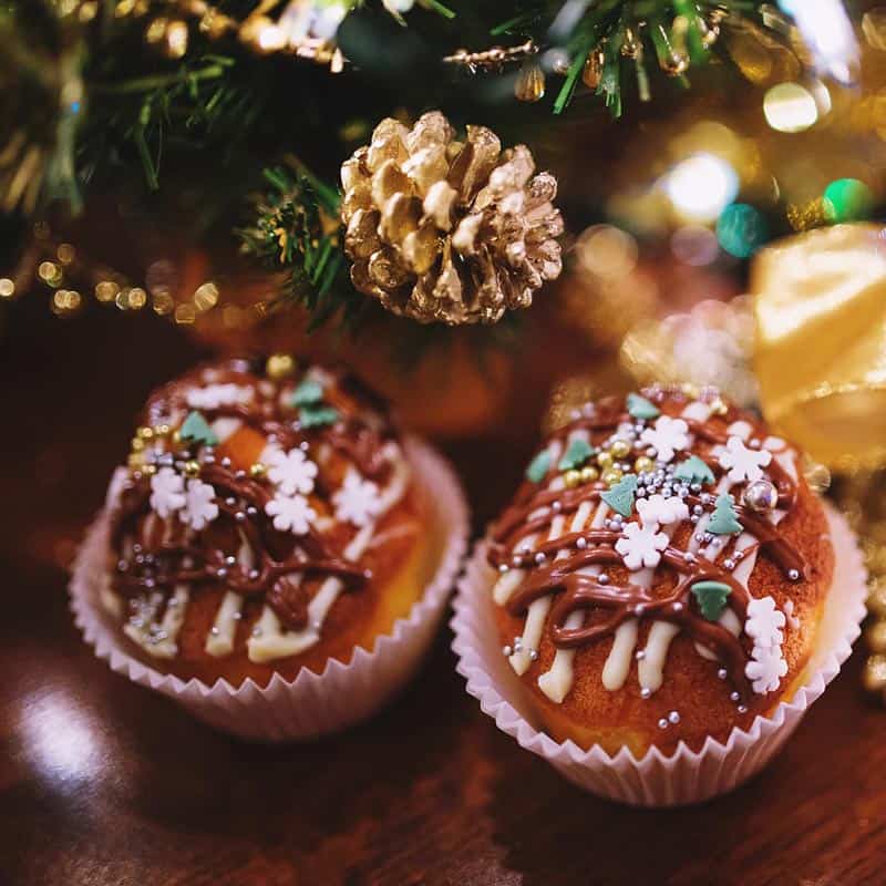Χριστουγεννιάτικα cupcakes